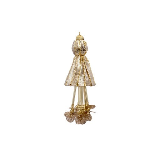 [TSL313 GOLD] Fancy Sequence Gota Cap Tassel