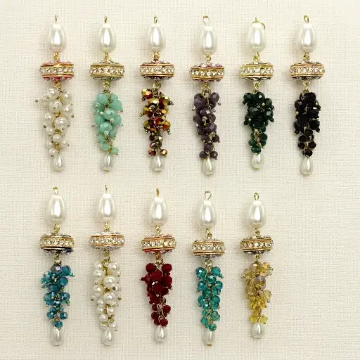 Fancy Pearl Crystal Tassel