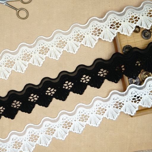 One Side Border Organza Lace