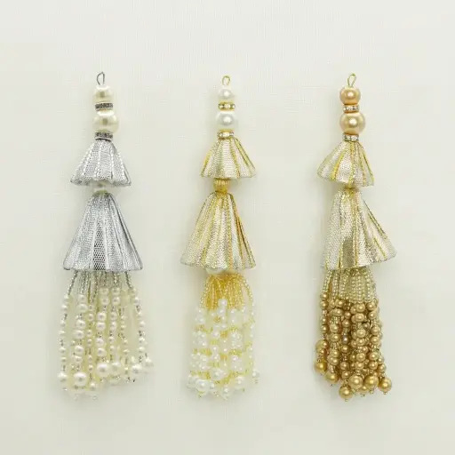 Fancy Gota Cap Pearl Tassel