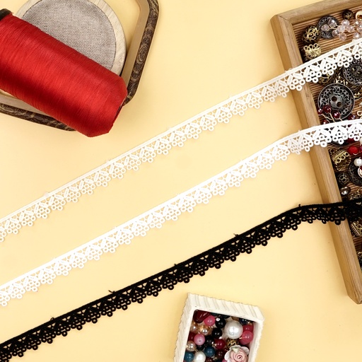 One Side Border Shuttle Lace