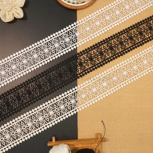 Double-Sided Border Shuttle Lace