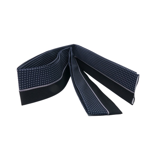 [NY-WB0820-C BLACK] Black Base Printed Fabric Waistband Tape