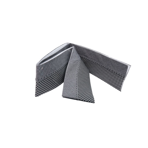 [NY-WB0820-D GREY] Grey Base Printed Fabric Waistband Tape