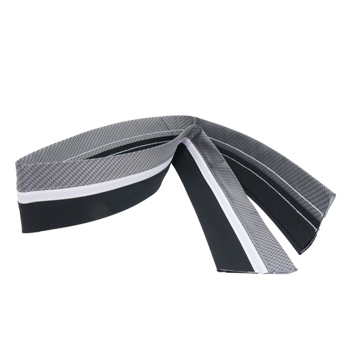[NY-WB2102-08 BLACK] 55mm Waistband Interlining With Gripper Tape