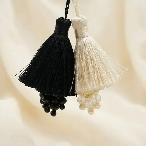 Embroidery Thread Crystal Pearl Tassel