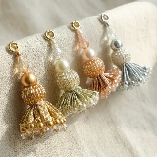 Elegant Design Gota Crystal Tassel