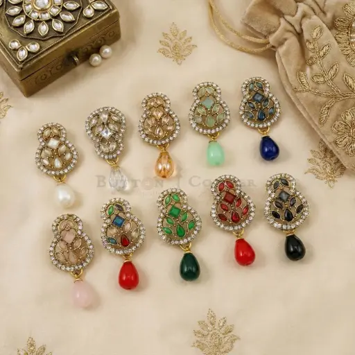 Fancy Kundan Button