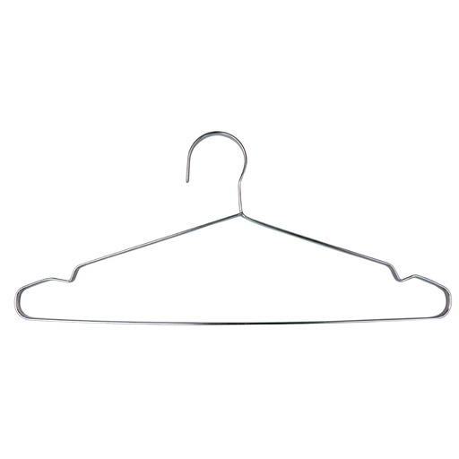 [ST40 SILVER] Anti-Slip Design Metal Shirt Hanger