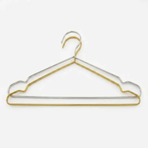 Anti-Slip Design High-Quality Flat Metal Shirt Hanger