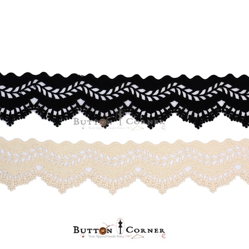 One Side Border Shuttle Lace