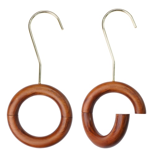 [HTR12] Wooden Scarf Hanger Round Shape