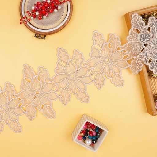 Flower Design Organza Lace