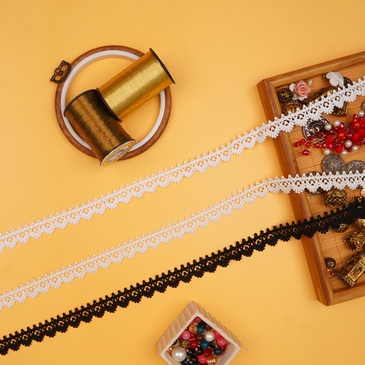 One Side Border Shuttle Lace