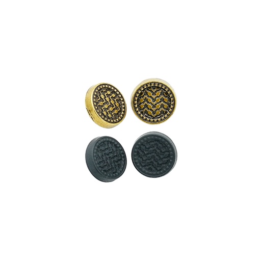 Weaves Pattern Round Shank Button