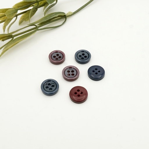 Ceramic Coated 4-Hole Polyester Shirt Button