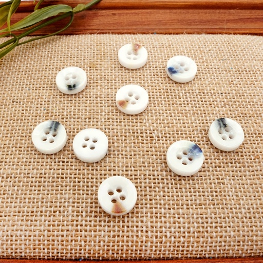 Ceramic Coated 4 Hole Shirt Button