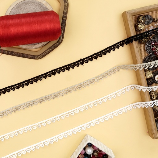 One Side Border Shuttle Lace
