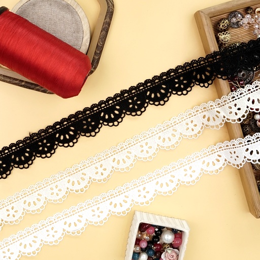 One Side Border Shuttle Lace