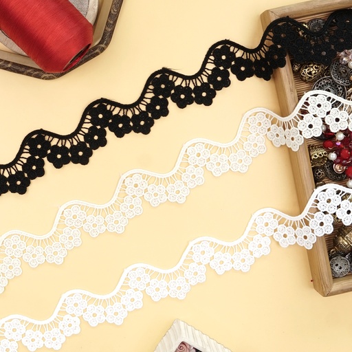 One Side Border Shuttle Lace