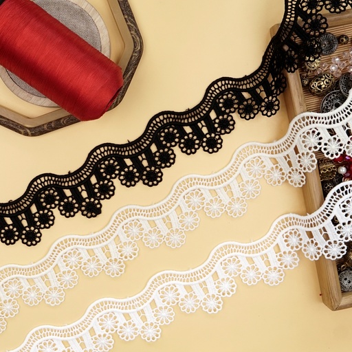 One Side Border Shuttle Lace