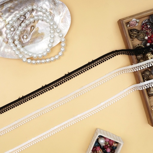 One Side Border Shuttle Lace