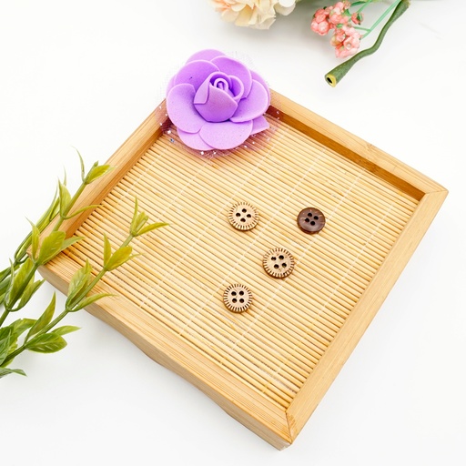 Laser Cutting In Border Coconut Button