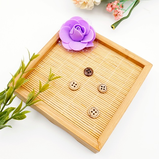 Cutting Lines Edges Coconut Button