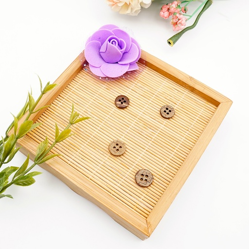 Geometric Pattern 4 Hole Coconut Button