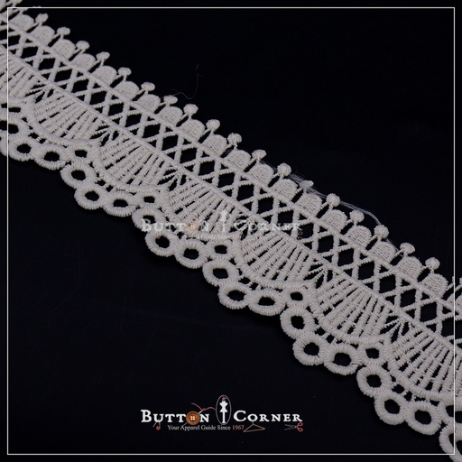 One Side Border Shuttle Lace