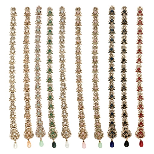 Fancy Kundan Button Patti