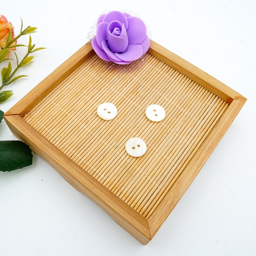 [WRSR2H-20L] Waves Design Natural River Shell Button