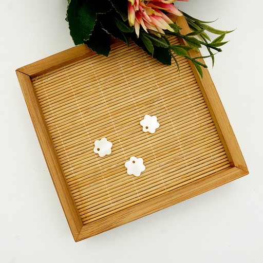 [RSSSH-18L] Natural River Star Shape Hanging Shell Button