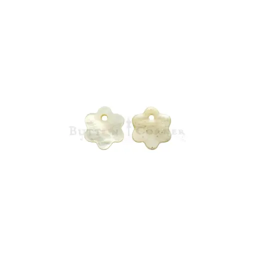[RSSSH-18L] Natural River Star-Shaped Hanging Shell Button
