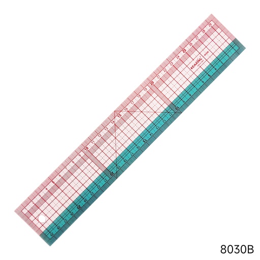 [25-053-B08857] Japanese Grader Ruler 30cm (Clover Japan)