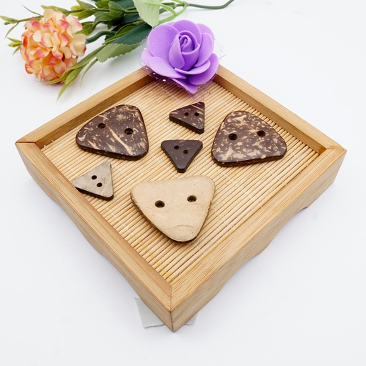 Triangle Shape 2 Hole Coconut Button