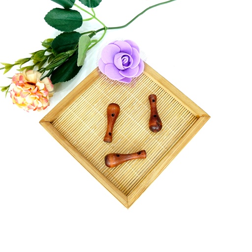 [WTB03 35mm Walnut Brown] Vase Shape Wooden Toggle Button