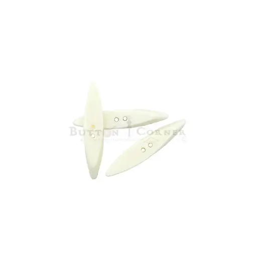 [PTB03 55mm Off White] Diagonal Slice Shape Polyester Toggle Button