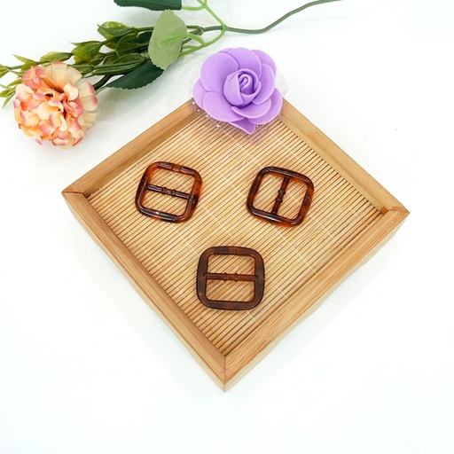 [PBKL01 BROWN] Square Shape Polyester Buckle
