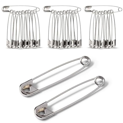 [SP-4 SILVER] Silver Plated Safety Pins