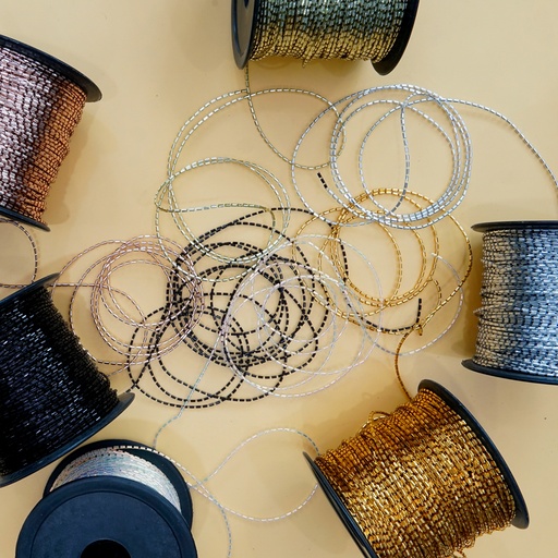 Glass Beads Wire Lace