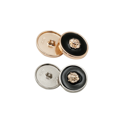 Lion Face Glossy Finish Suiting Button