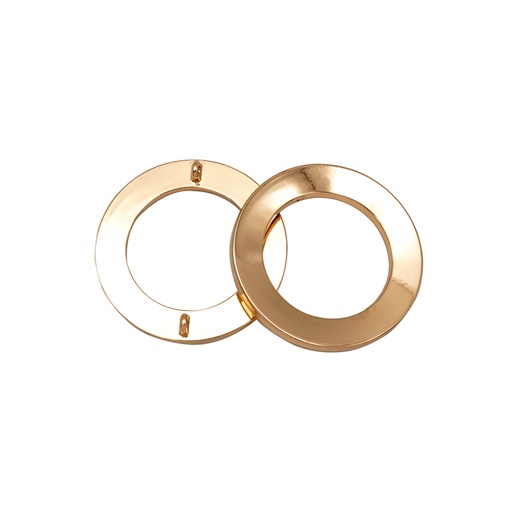 [79426 GOLD] Flat Round Formed Plate Shape Button