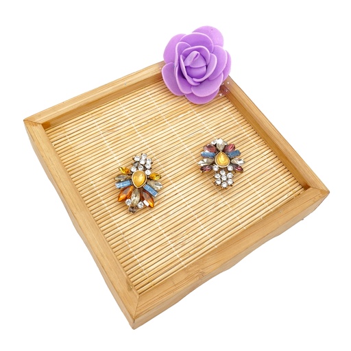 [FB259 MULTI] Multicolor Gemstone Fancy Button