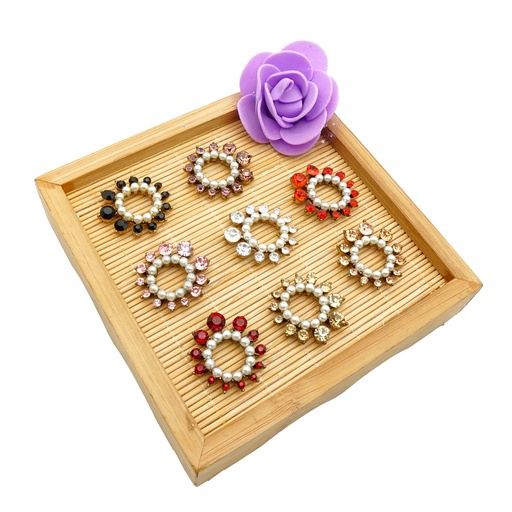 Sunflower Shape Pearl Rhinestone Pendant