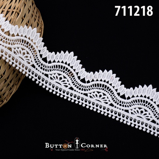 One Side Border Shuttle Lace