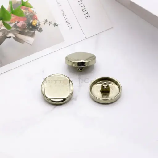 [MBW107] Square Design Rounded Metal Suiting Button