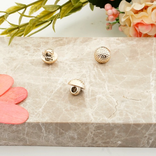 [PB825 GOLD] Dotted Design Round Shank Button