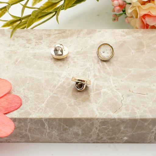 [PB52 GOLD] Gold Base Glitter Shank Button