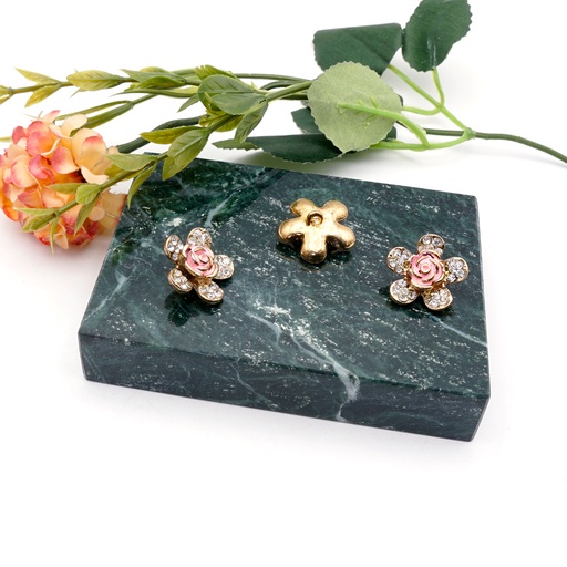 [FB5146] Double Flower Rhinestone Button